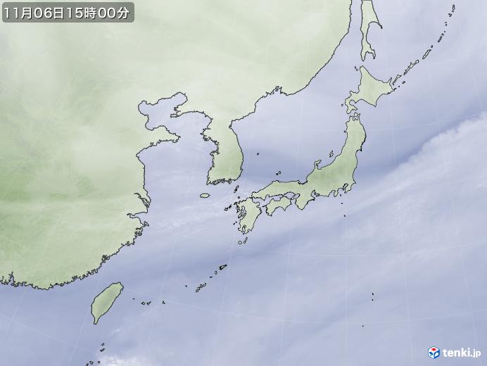実況天気図(2022年11月06日)