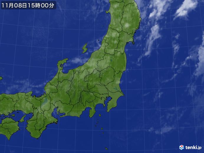 実況天気図(2022年11月08日)