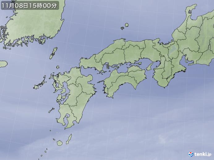 実況天気図(2022年11月08日)