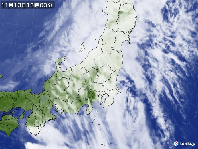 実況天気図(2022年11月13日)