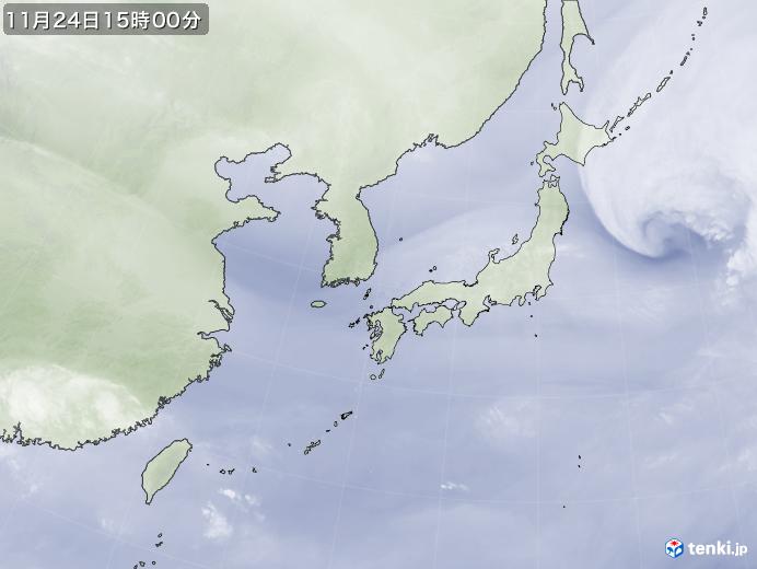 実況天気図(2022年11月24日)