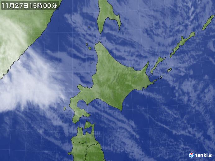 実況天気図(2022年11月27日)