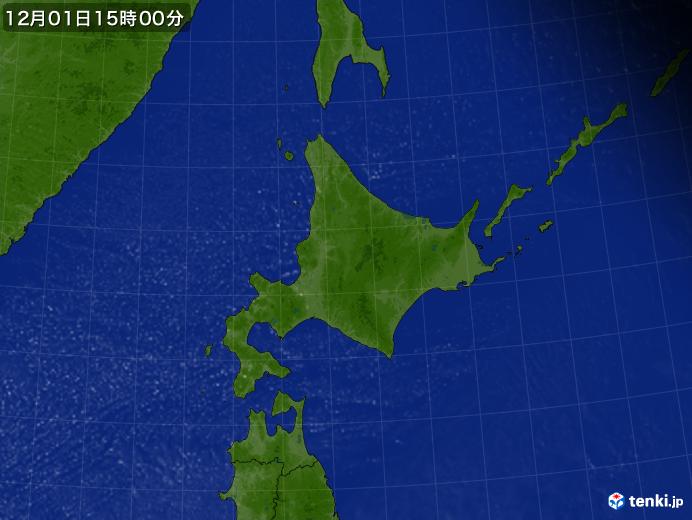 実況天気図(2022年12月01日)