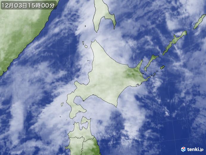 実況天気図(2022年12月03日)