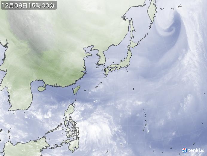 実況天気図(2022年12月09日)