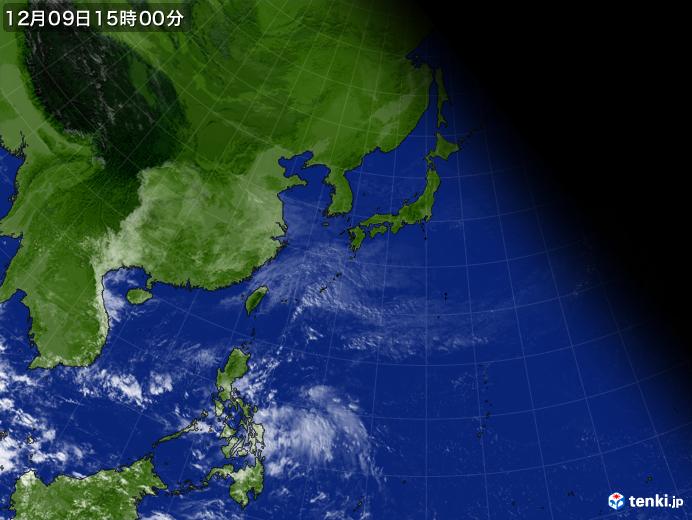 実況天気図(2022年12月09日)