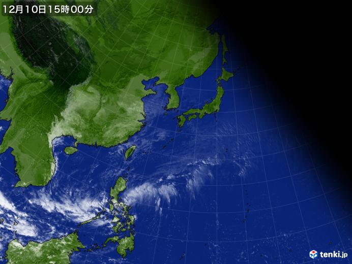 実況天気図(2022年12月10日)