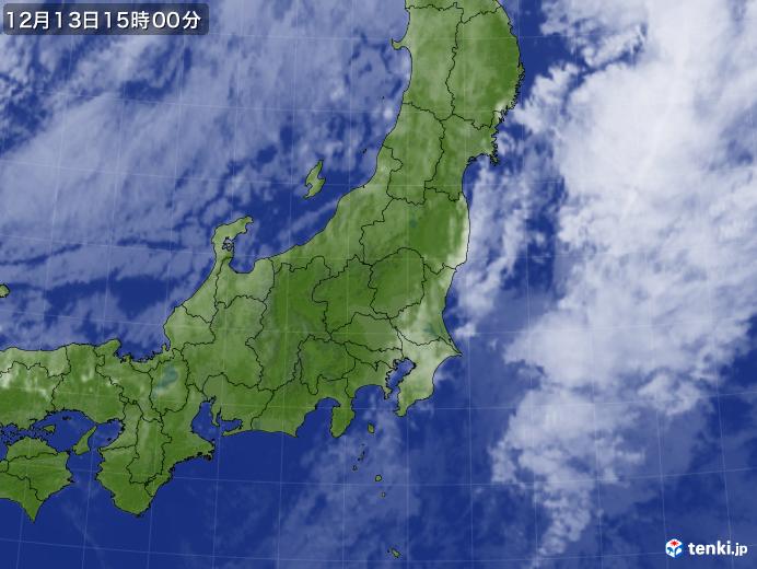 実況天気図(2022年12月13日)