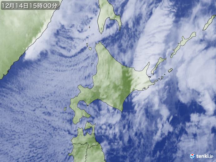 実況天気図(2022年12月14日)