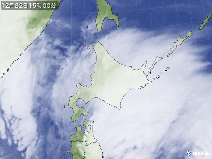 実況天気図(2022年12月22日)