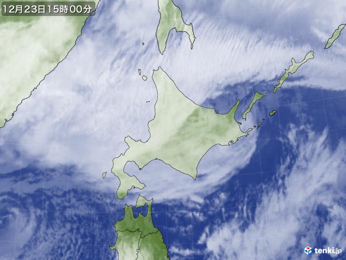 実況天気図(2022年12月23日)