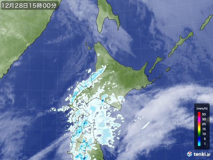 実況天気図(2022年12月28日)