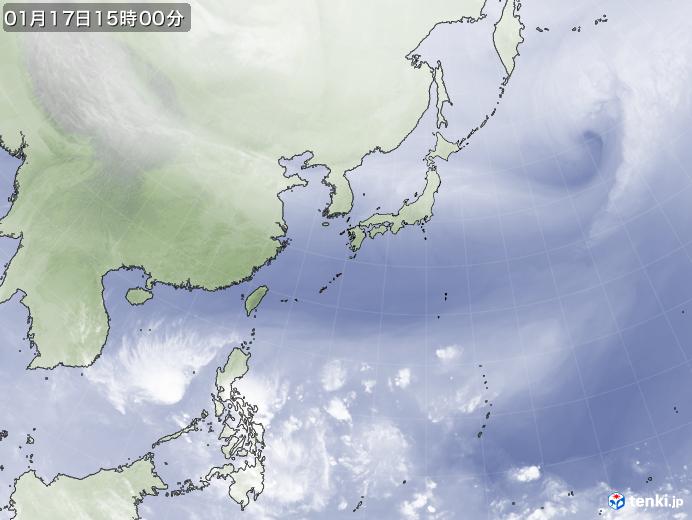 実況天気図(2023年01月17日)