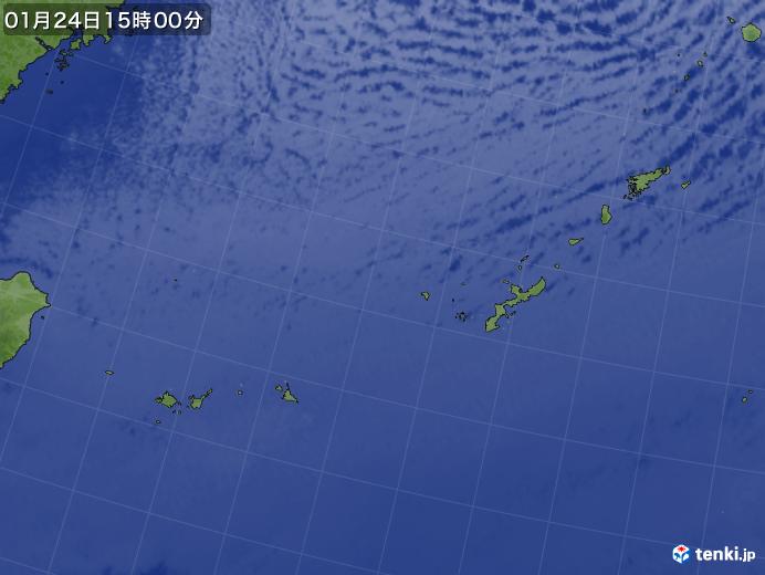 実況天気図(2023年01月24日)