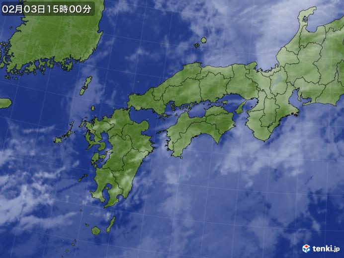 実況天気図(2023年02月03日)
