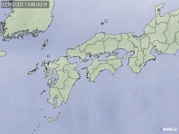 実況天気図(2023年02月03日)