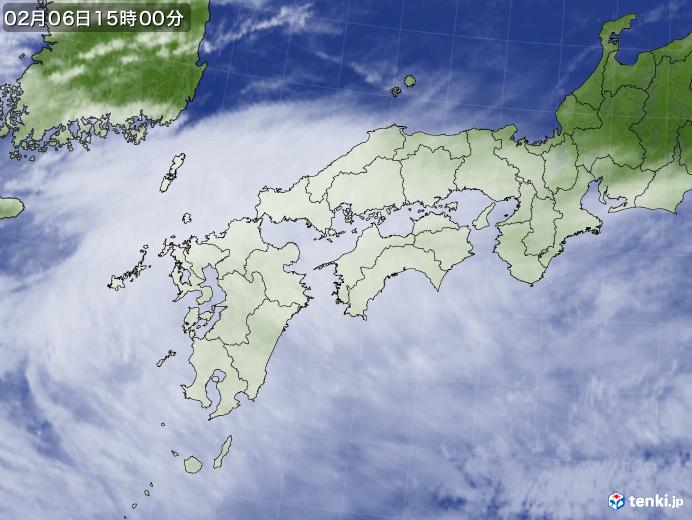 実況天気図(2023年02月06日)