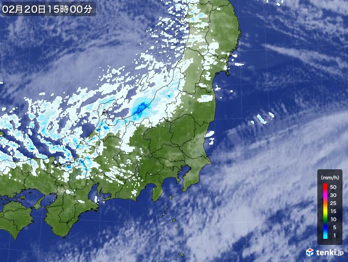 実況天気図(2023年02月20日)