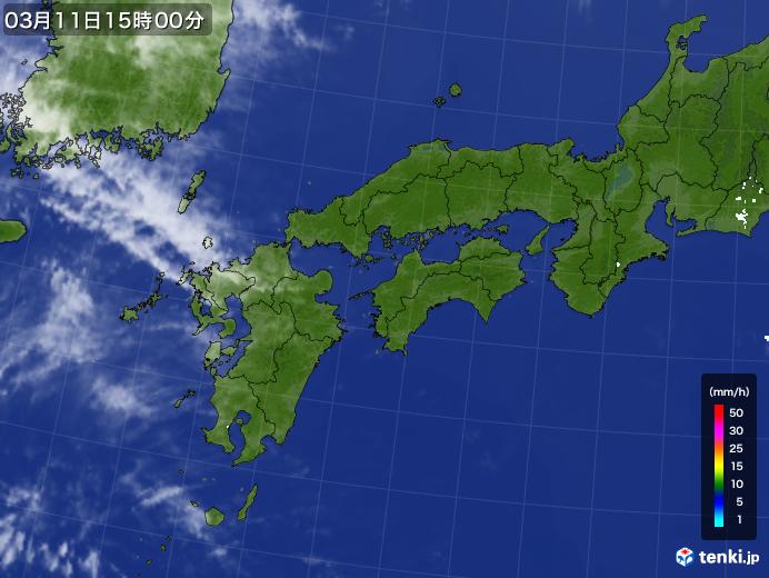 実況天気図(2023年03月11日)