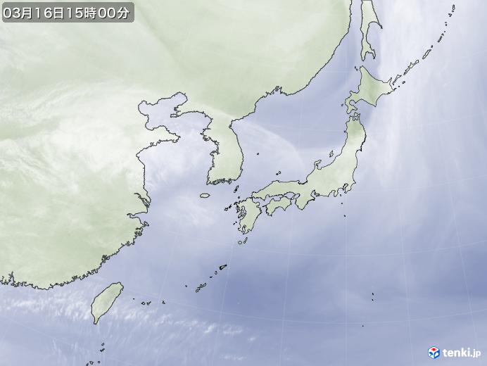 実況天気図(2023年03月16日)