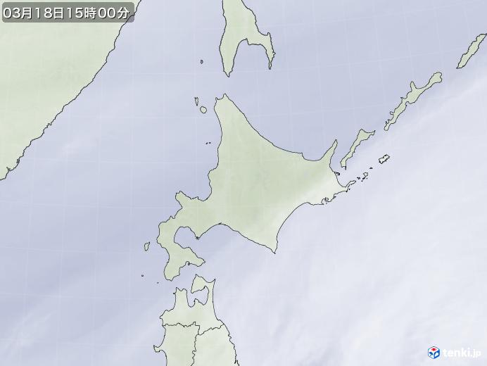 実況天気図(2023年03月18日)