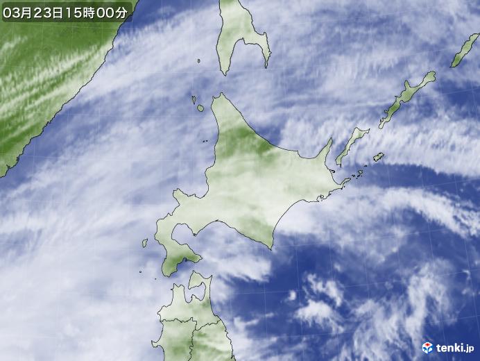 実況天気図(2023年03月23日)