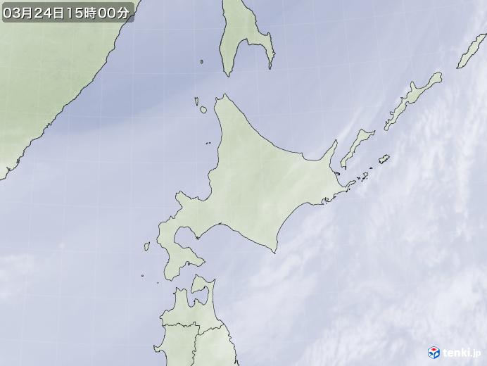 実況天気図(2023年03月24日)