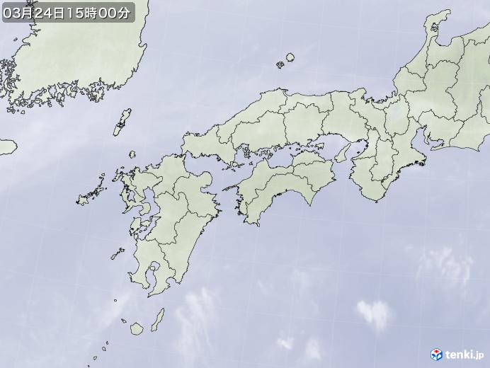 実況天気図(2023年03月24日)