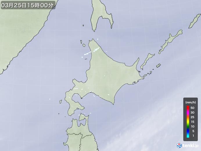 実況天気図(2023年03月25日)