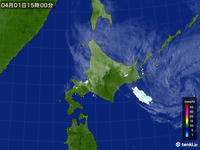 実況天気図(2023年04月01日)