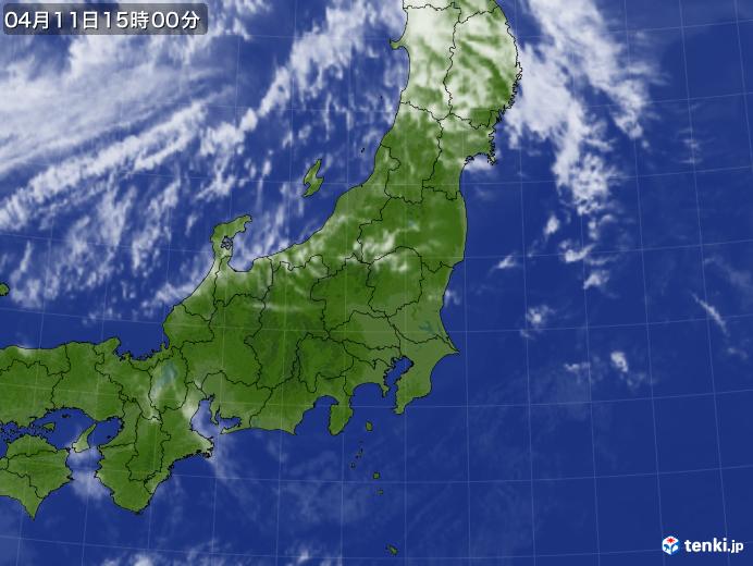 実況天気図(2023年04月11日)