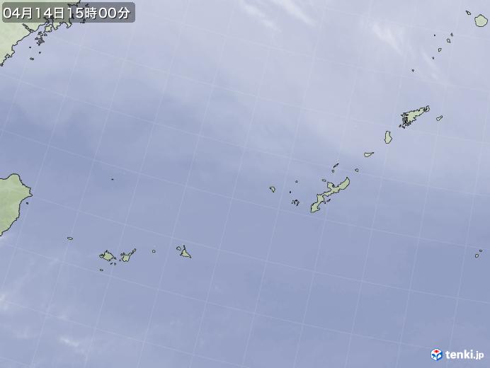 実況天気図(2023年04月14日)