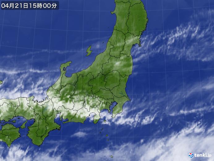 実況天気図(2023年04月21日)