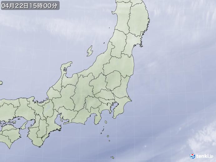 実況天気図(2023年04月22日)