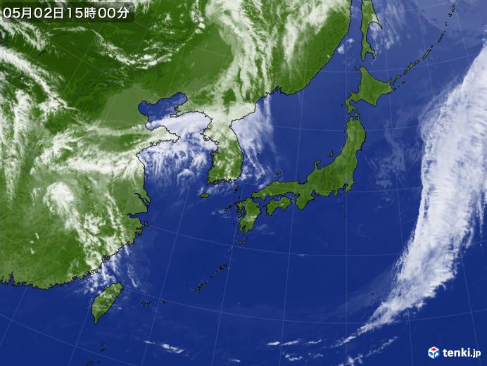 実況天気図(2023年05月02日)