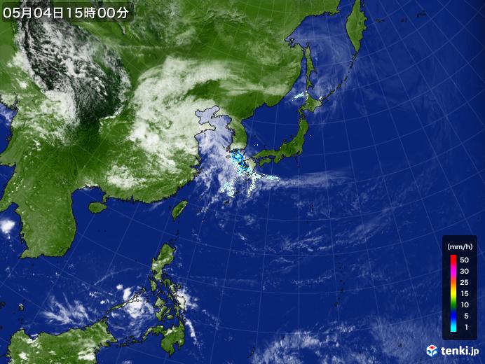 実況天気図(2023年05月04日)