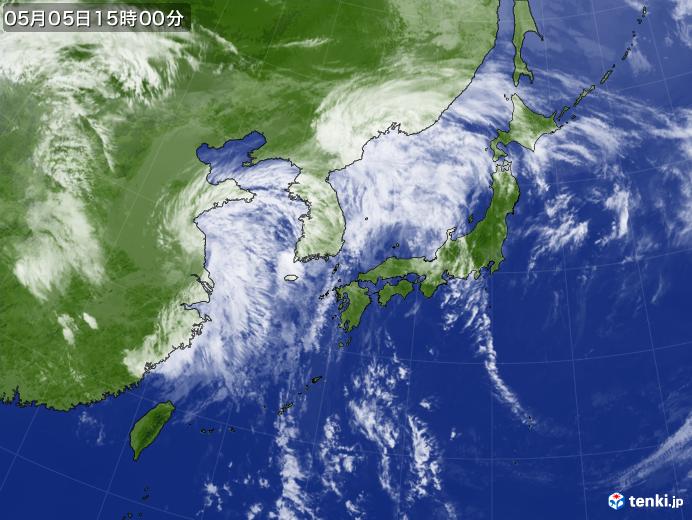 実況天気図(2023年05月05日)