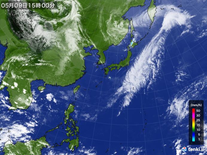 実況天気図(2023年05月09日)