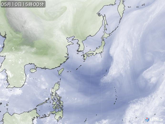 実況天気図(2023年05月10日)