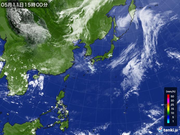 実況天気図(2023年05月11日)