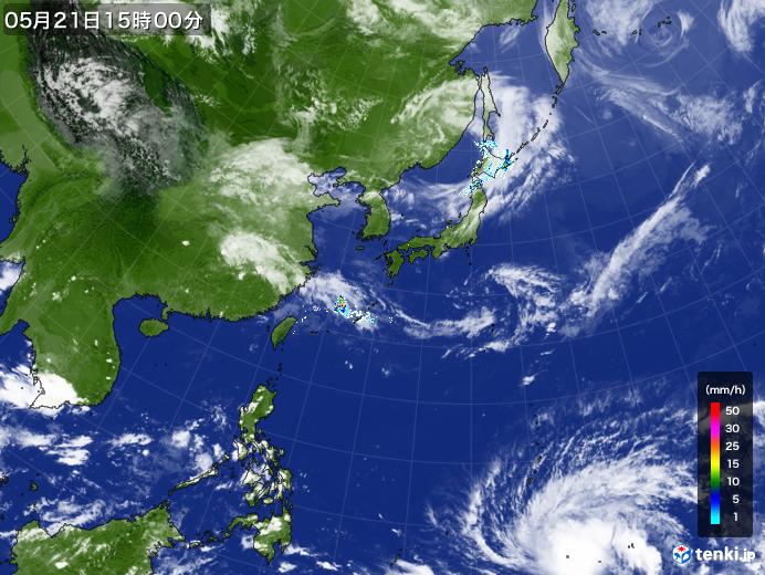 実況天気図(2023年05月21日)