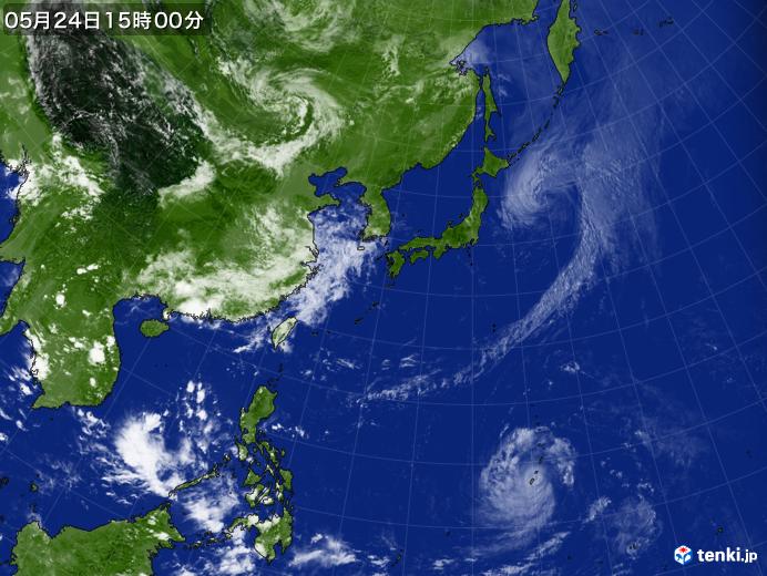 実況天気図(2023年05月24日)