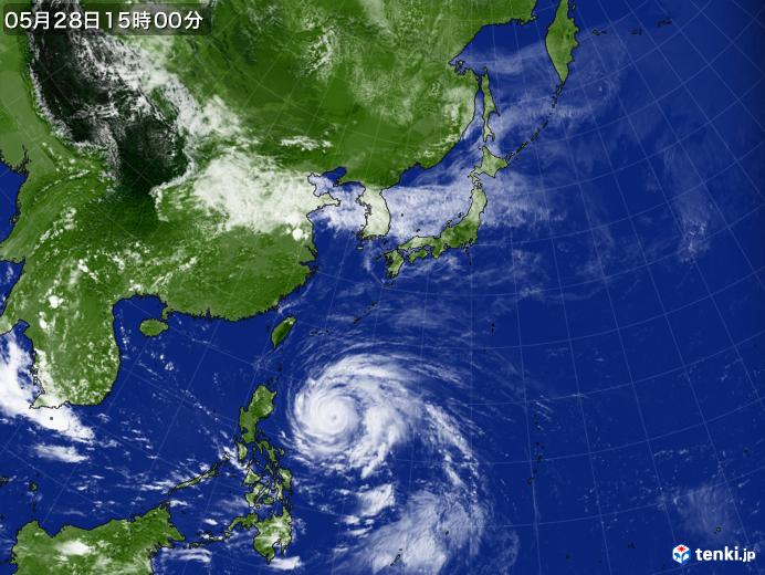 実況天気図(2023年05月28日)