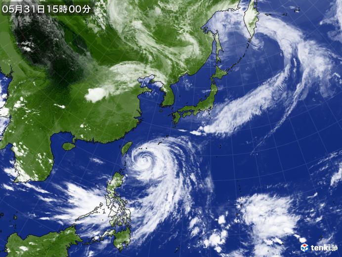 実況天気図(2023年05月31日)
