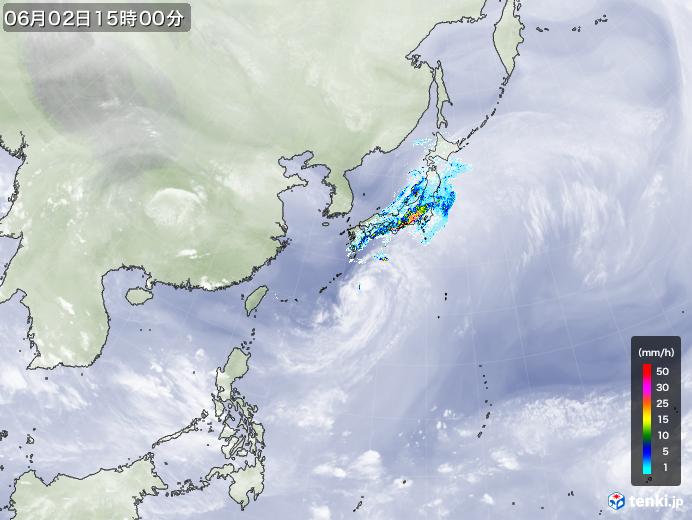実況天気図(2023年06月02日)