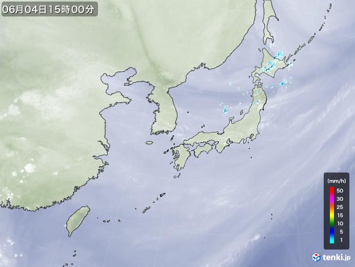 実況天気図(2023年06月04日)