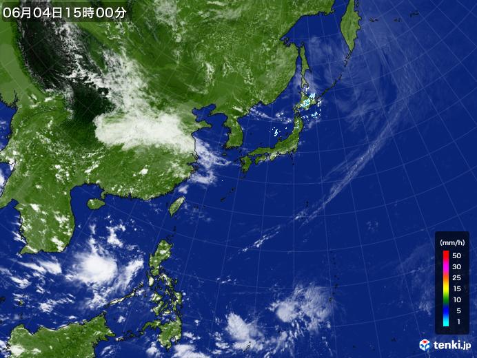 実況天気図(2023年06月04日)