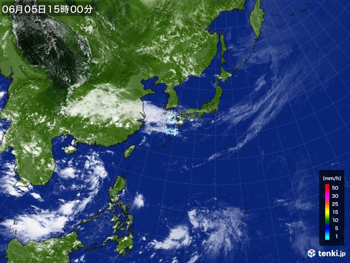 実況天気図(2023年06月05日)