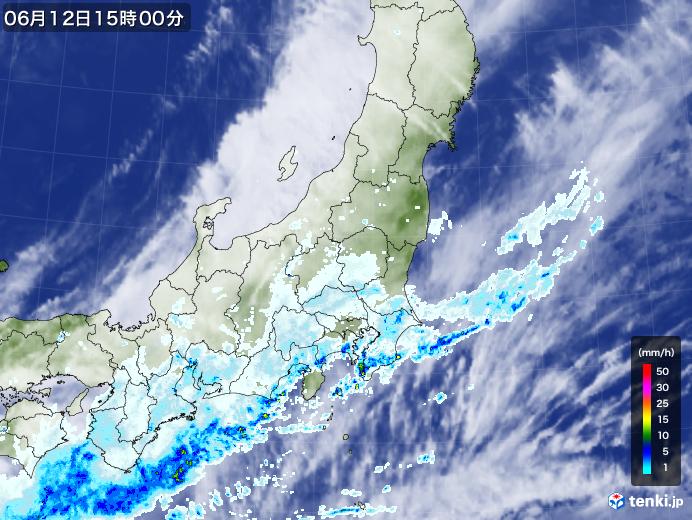 実況天気図(2023年06月12日)