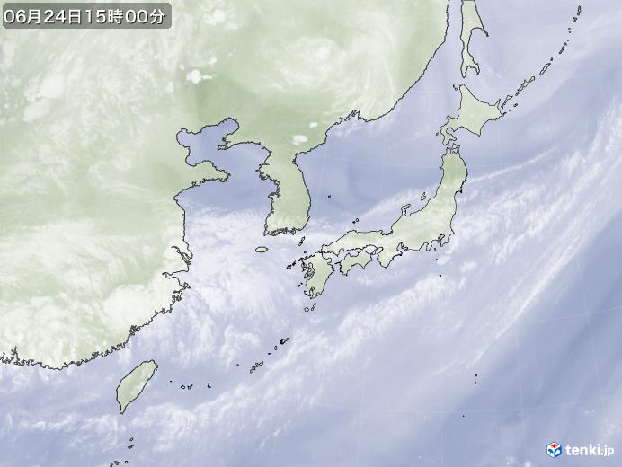 実況天気図(2023年06月24日)
